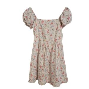 Janie And Jack Floral Linen Blend Dress